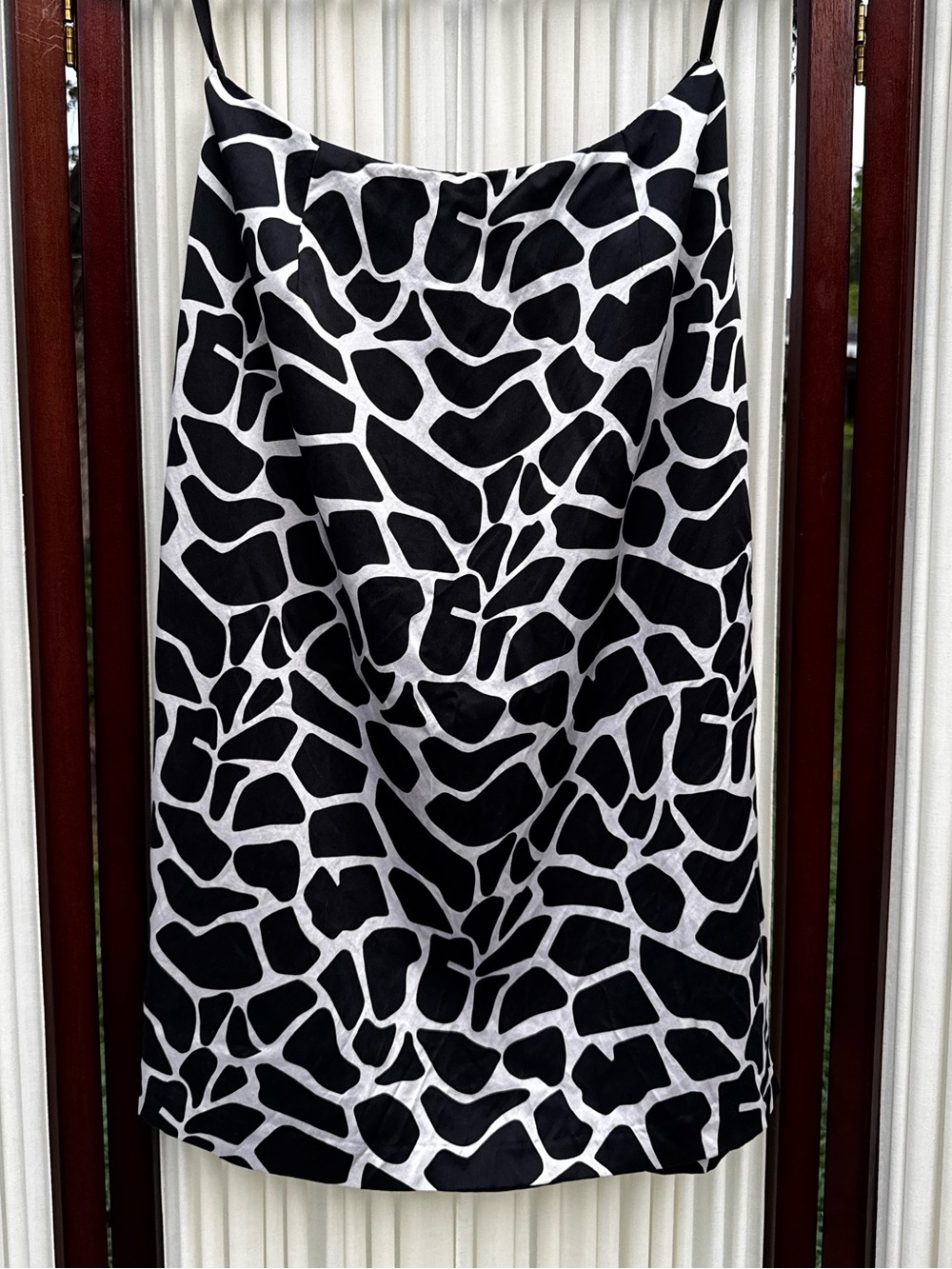 Vintage Y2K INC 100% Real Silk Animal Print Skirt